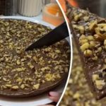 Doven chokoladekage i stegepande: nem opskrift