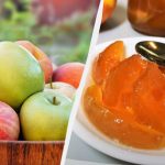 Ravfarvet æblemarmelade: Skiverne er så gennemsigtige som slikkepinde